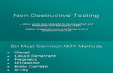 Non-Destructive Testing (CHAPTER 6)