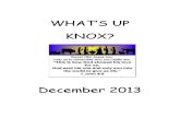 Knox December Newsletter