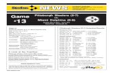Steelers Notes for Dolphins Game 12-3-2013