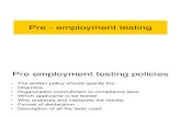 9 Pre Employment Testing