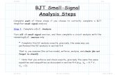Steps for Small Signal Analysis Lecture