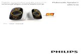 Philips Multimedia Speakers 2.0 SPA7210-17 User Manual