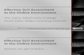 Effective SLO Assessment in the Online Environment