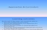 Chapter 3 Approaches & Curriculum