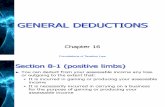 General Deductions Australian Law