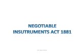 3.Negotiable Instrument Act