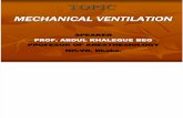 Mechanical Ventilation IN  ANESTHESIOLOGY & CARDIOLOGY ,NICVD,