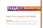 Linda Dulye Help Poor Leaders Get Really Good Presentation