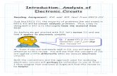 Analysis of electronic circuits