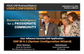 0911 User Influence Becomes an SAP Application SAP BI 41 System Configuration Wizard