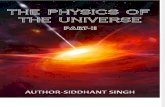 The Physics of the Universe-II - Siddhant Singh