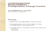 Post Midterm Lecture configuration management