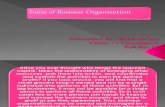 Forms of Business Organization in India
