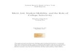 Merit Aid, Student Mobility, and the Role of College Selectivity
