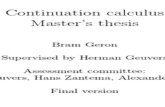 Continuation Calculus - Thesis Bram Geron