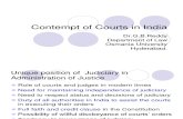 Contempt of Courts in India
