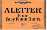 Four Easy Piano Duets