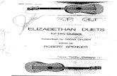Elizabethan Lute Duets for Guitar