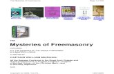 Mysteries of Freemasonry - Morgan