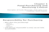 Chapter 4 Food Purchasing and Receiving Control