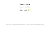 ZTE Optik User Manual English - PDF - 2.98MB