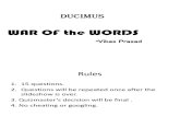 War of the words english quiz