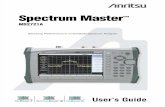 Spectrum Master 2721A User Guide
