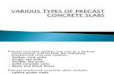 Various Types of Precast Concrete Slabs
