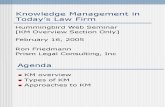 Hummingbird Summit KM Webinar - Prism Legal Consulting - Feb 2005