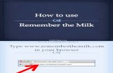 How to Use Remember The Milk
