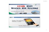 125th HSJV Weekly Meeting