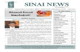 September-October Sinai News 2013