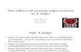 Ethics of Animal Experiments in 3 Steps by Stijn Bruers