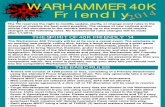 Warhammer 40k Friendly Players Pack