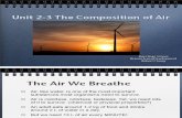 Unit 2 Part 3 Composition of Air