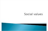 Social Values Presentation by Monica Ma'am