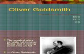 Students'Presentation  on Oliver Goldsmith