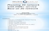Planning 3G Netwrok With HSPA+ Service Base on 2G Network