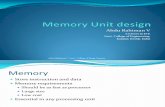 Memory Unit Design 01