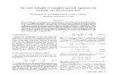 An Exact Integral of Complete Spectral Equations For Unsteady One Dimensional Flow