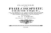 Clavicule de la Philosophie Hermétique 1753 NO1786