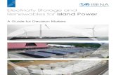 Electricity Storage and RE for Island Power