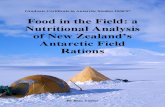 Food in the Field-A Nutritional Analysis of New Zealands Antarctic Field Ration