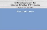 Introduction to Solid State Physics (8 Ed) Solution Manual - Kittel