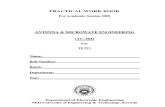 Antenna and Microwave Lab Manual 2009