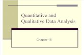 Week 5, Unit 2 Quantitative and Qualitative Data Analysis
