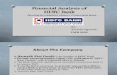 finanial analysis of HDFC bank