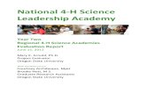 Year Two National 4-H Science Academy Final Report[1]
