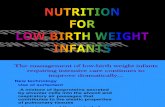 Nutrition for Low Infant Birth