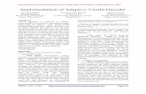 Implementation of Adaptive Viterbi Decoder
